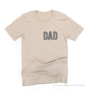 BLOCK FONT CHECKERS - DAD - Unisex Tee Little Mama Shirt Shop