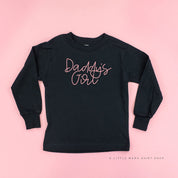 Daddy's Girl - Cursive - Long Sleeve Child Shirt Little Mama Shirt Shop