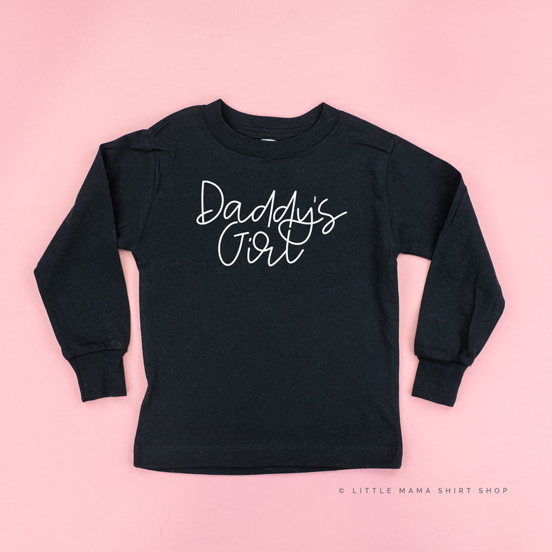 Daddy's Girl - Cursive - Long Sleeve Child Shirt