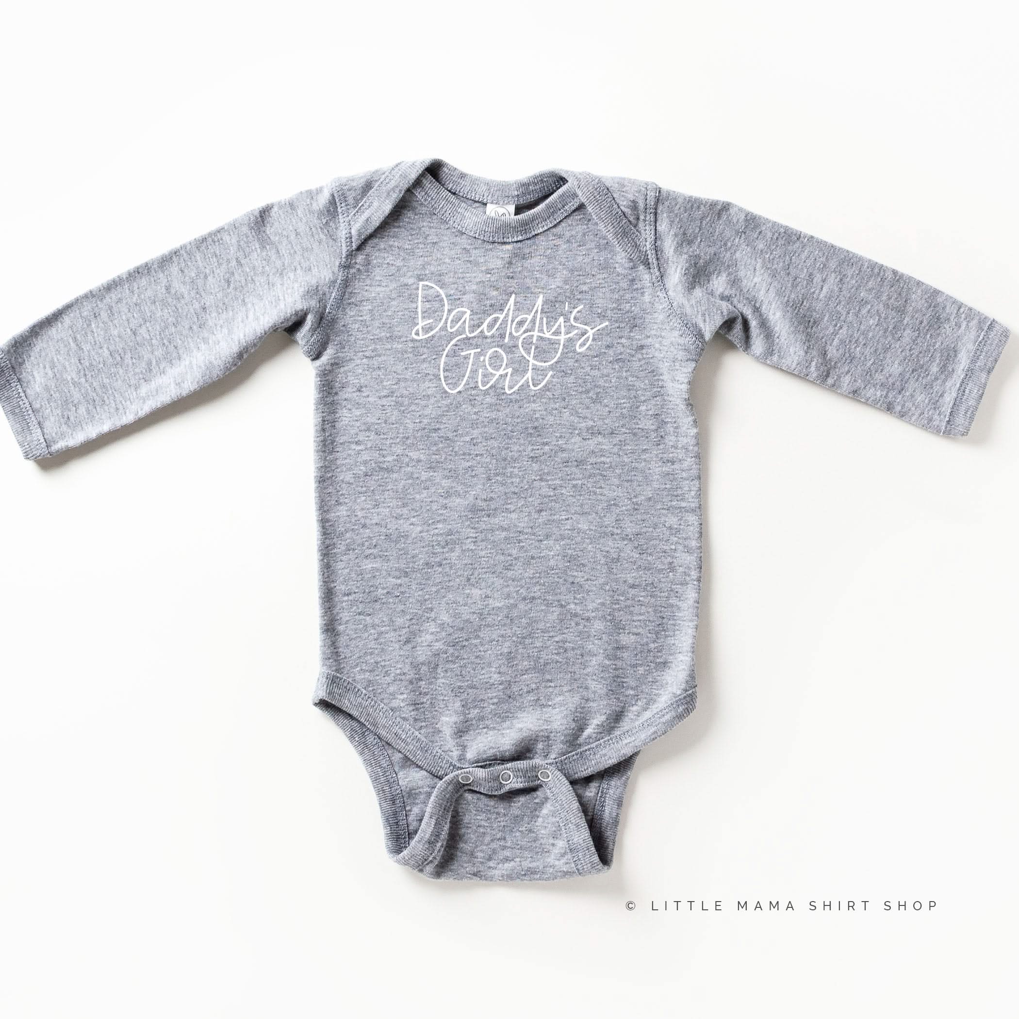 Daddy's Girl - Cursive - Long Sleeve Child Shirt Little Mama Shirt Shop