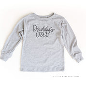 Daddy's Girl - Cursive - Long Sleeve Child Shirt Little Mama Shirt Shop