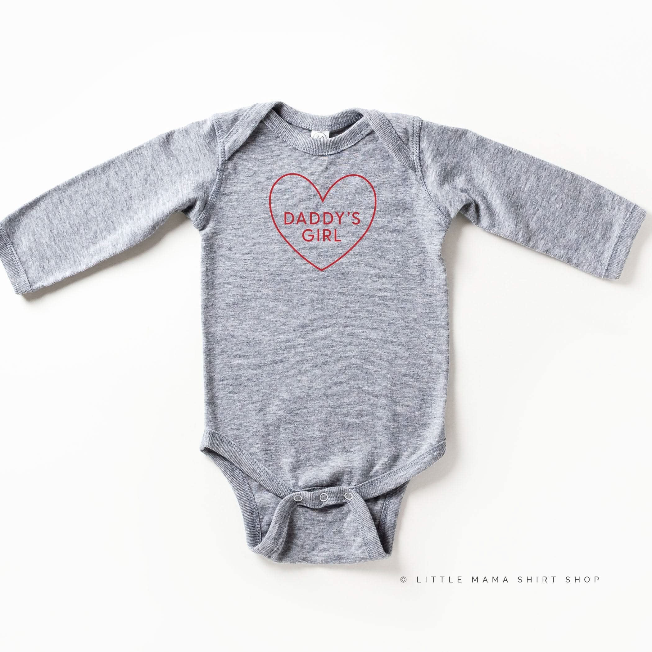 Daddy's Girl (Heart Around) - Child LONG SLEEVE Tee Little Mama Shirt Shop