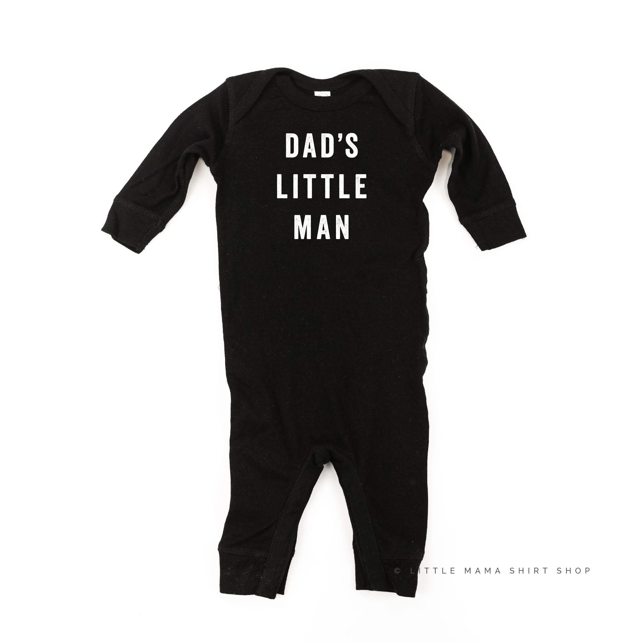 Dad's Little Man - One Piece Baby Sleeper Little Mama Shirt Shop