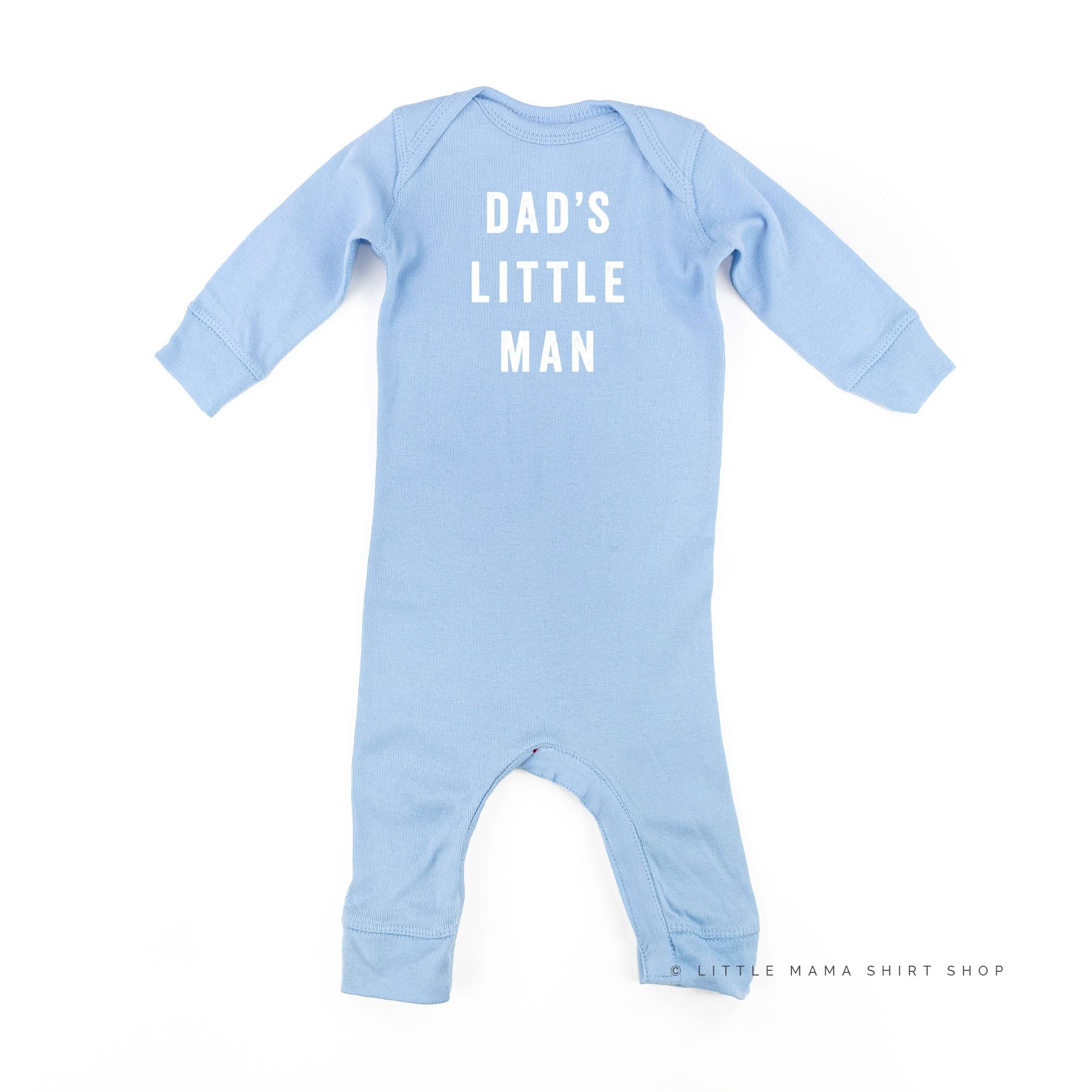 Dad's Little Man - One Piece Baby Sleeper Little Mama Shirt Shop