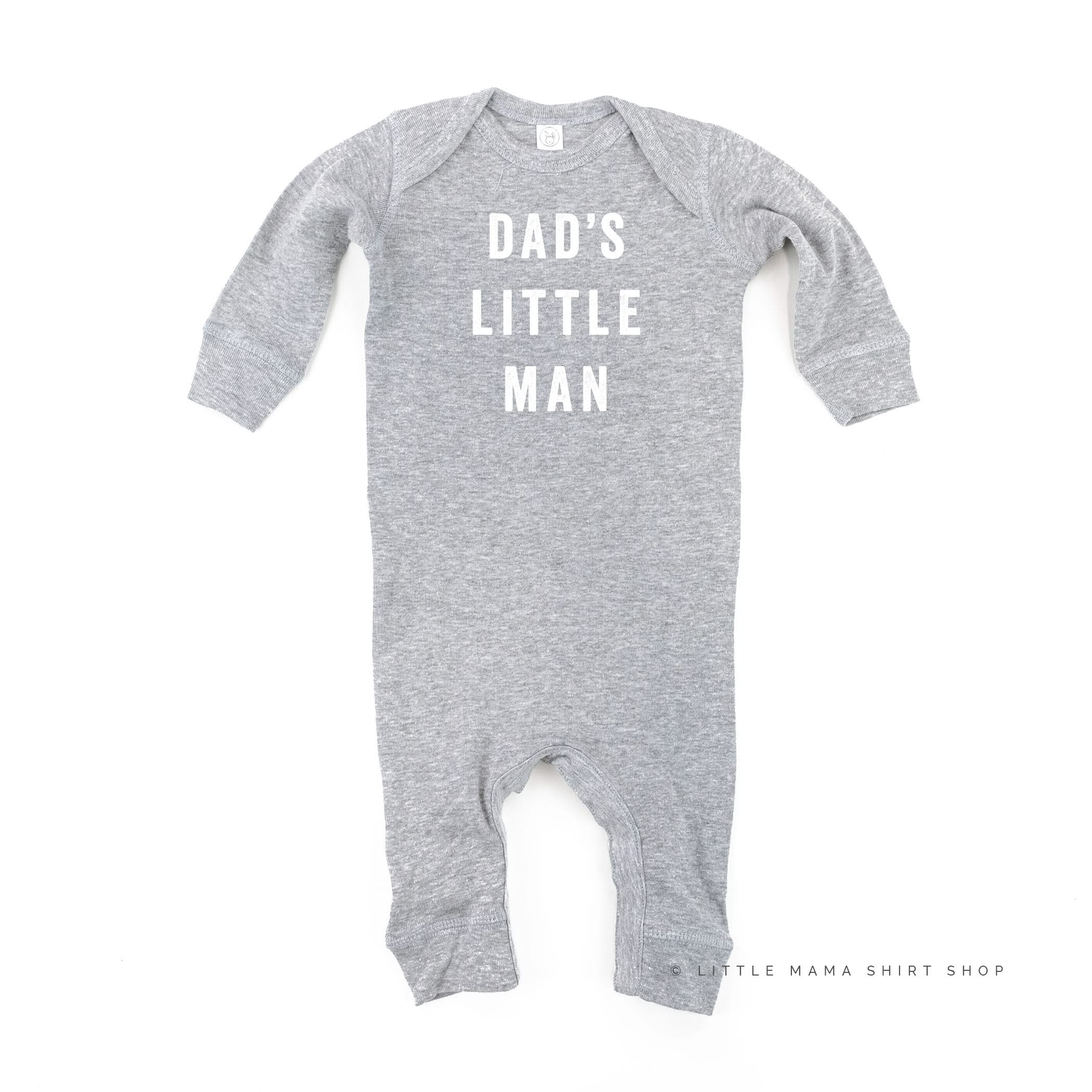 Dad's Little Man - One Piece Baby Sleeper Little Mama Shirt Shop