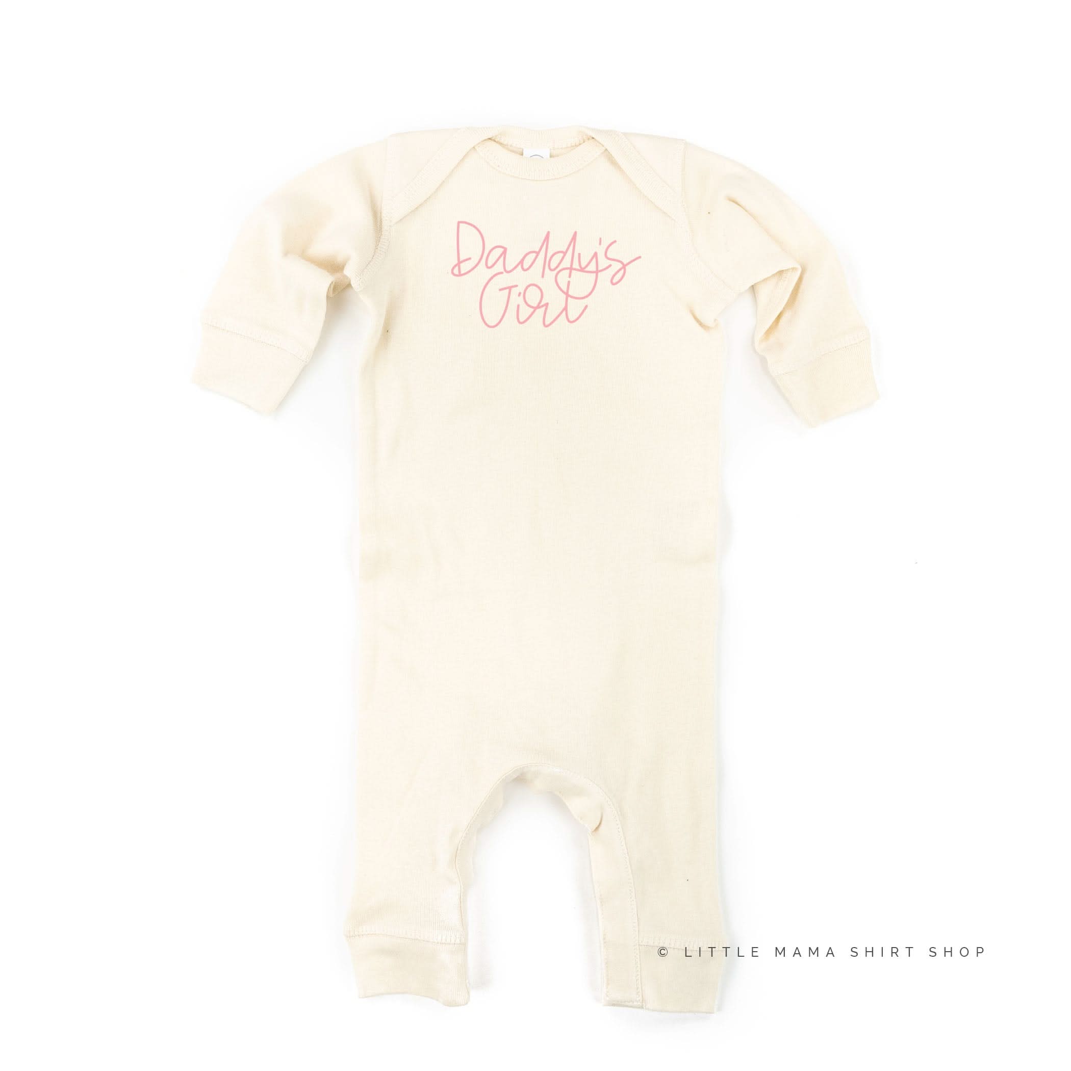 Daddy's Girl - Cursive - One Piece Baby Sleeper Little Mama Shirt Shop