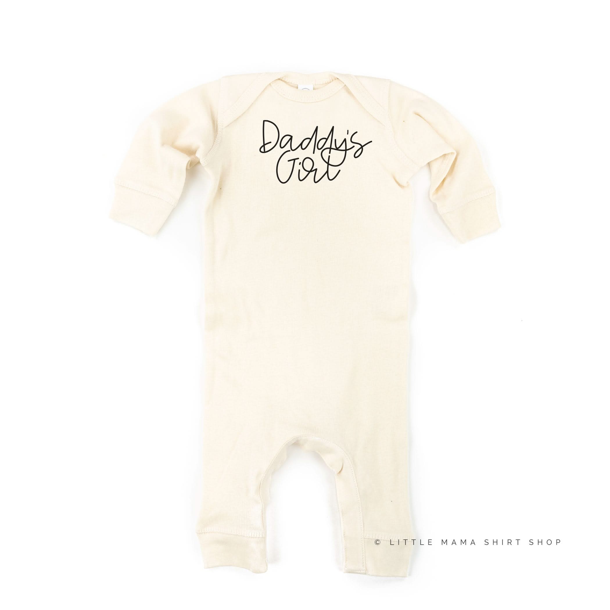 Daddy's Girl - Cursive - One Piece Baby Sleeper Little Mama Shirt Shop