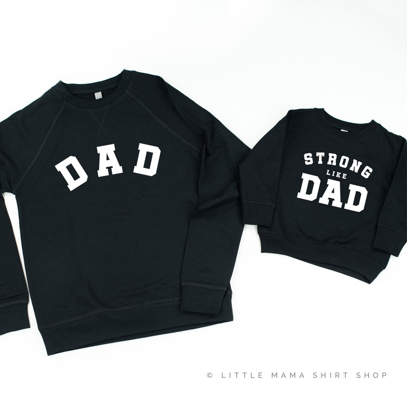 DAD / STRONG LIKE DAD - Set of 2 Matching Sweaters