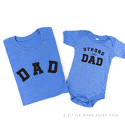 DAD / STRONG LIKE DAD - Set of 2 Shirts Little Mama Shirt Shop