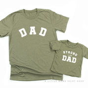DAD / STRONG LIKE DAD - Set of 2 Shirts Little Mama Shirt Shop