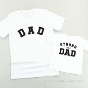 DAD / STRONG LIKE DAD - Set of 2 Shirts Little Mama Shirt Shop