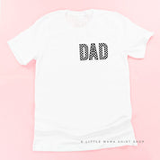 BLOCK FONT CHECKERS - DAD - Unisex Tee Little Mama Shirt Shop