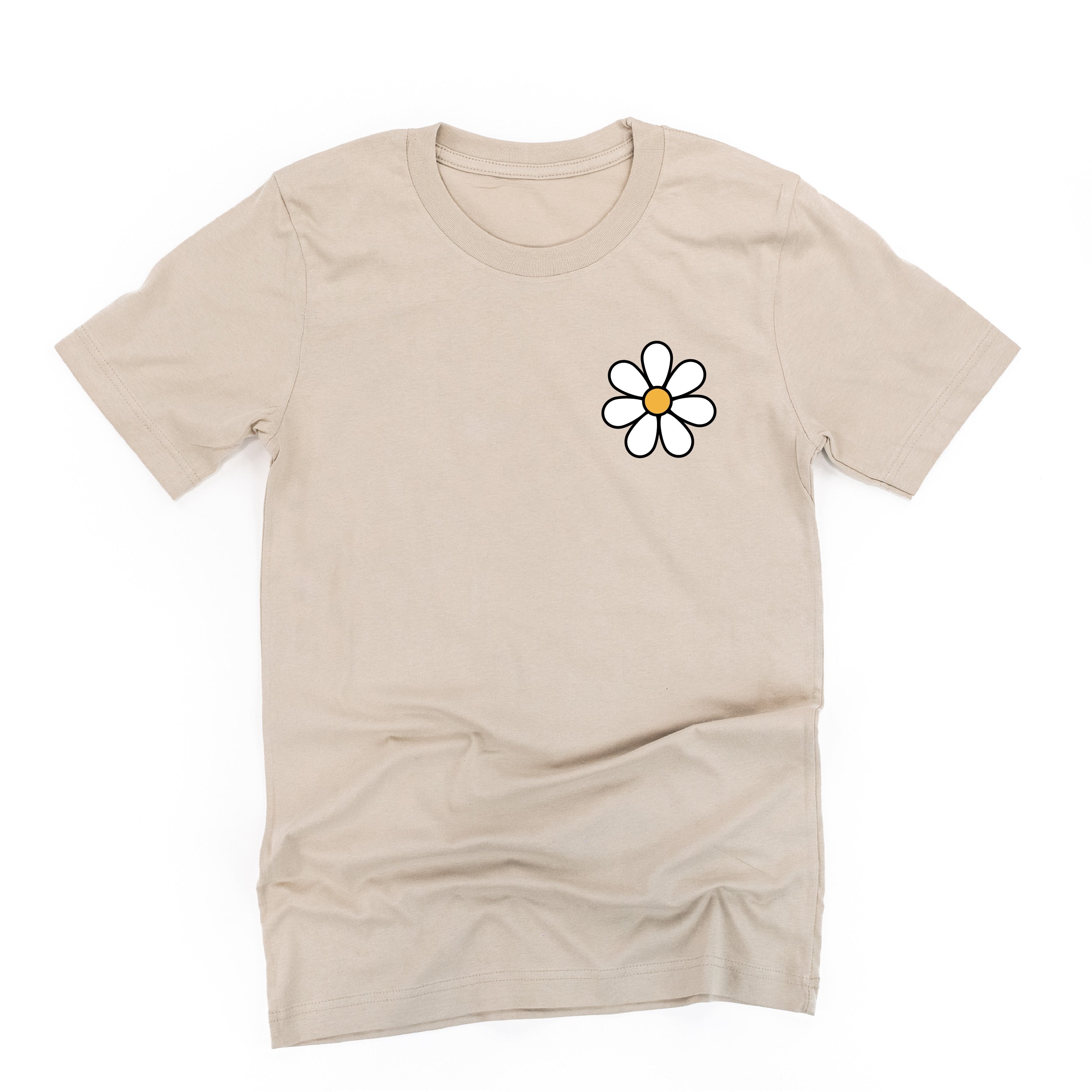 Pocket Daisy on Front w/ Have a Great Daysy on Back - Unisex Tee Little Mama Shirt Shop