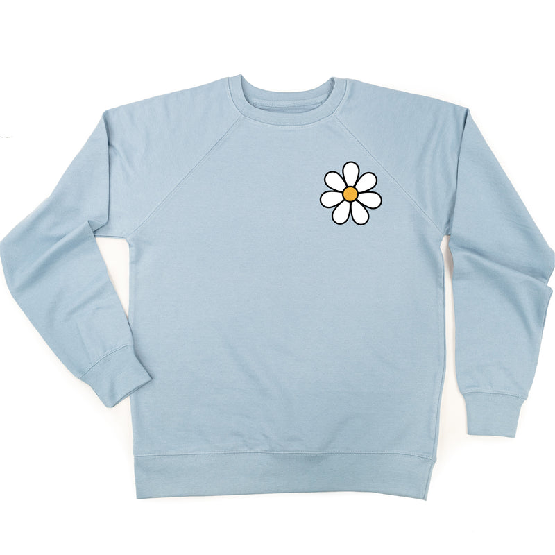 Pocket Daisy on Front w/ Have a Great Daysy on Back - Lightweight Pullover Sweater