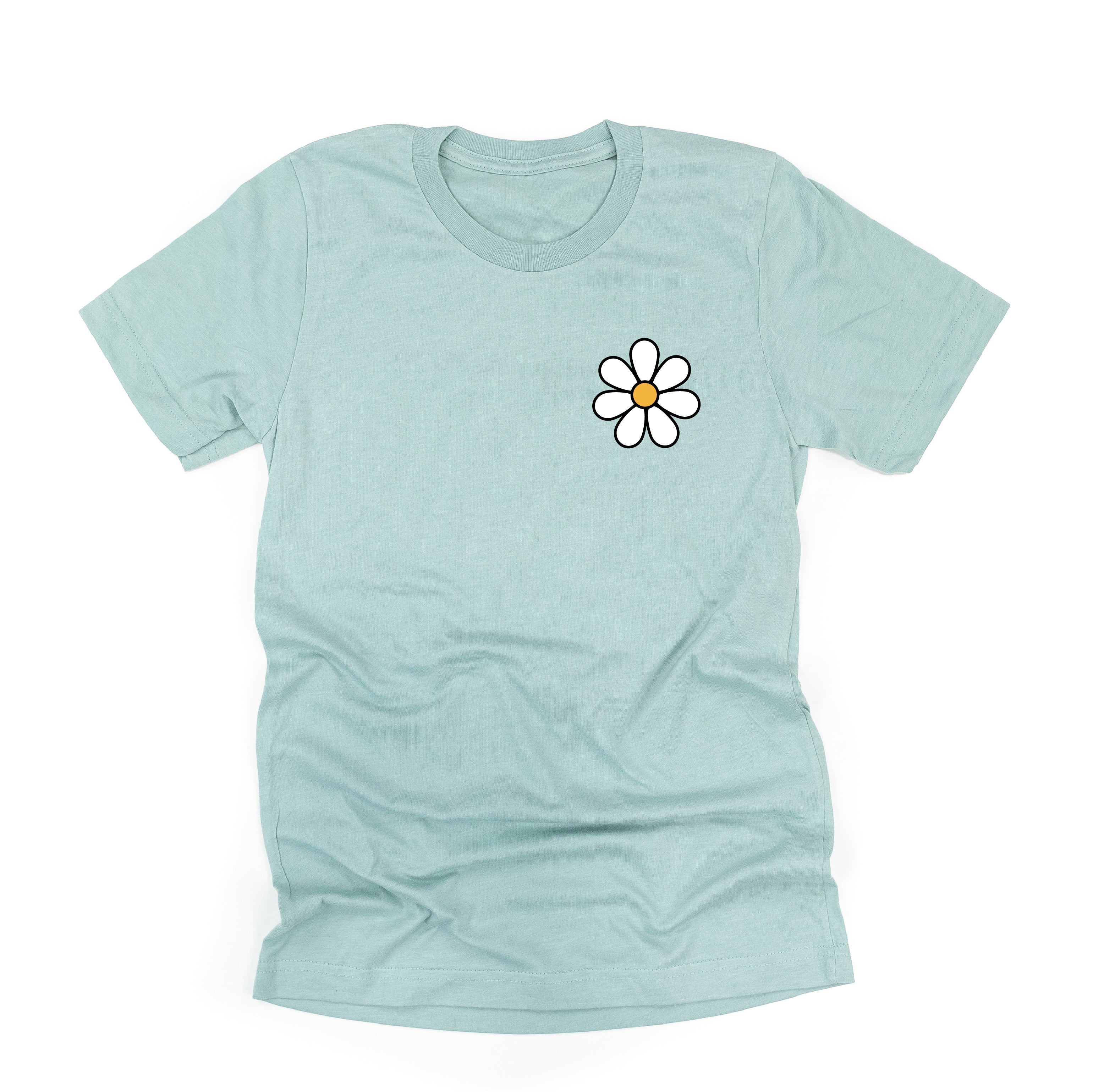 Pocket Daisy on Front w/ Have a Great Daysy on Back - Unisex Tee Little Mama Shirt Shop