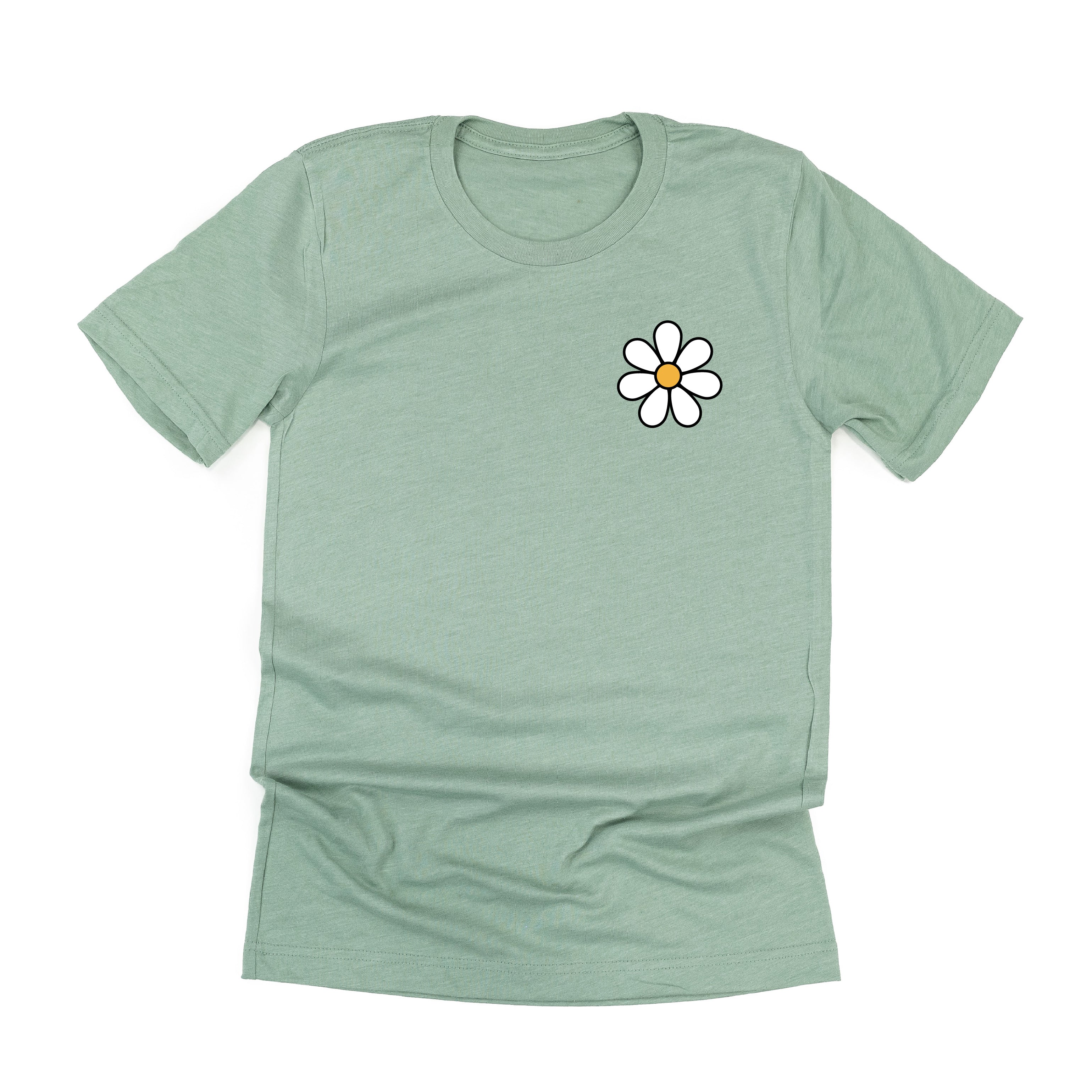 Pocket Daisy on Front w/ Have a Great Daysy on Back - Unisex Tee Little Mama Shirt Shop