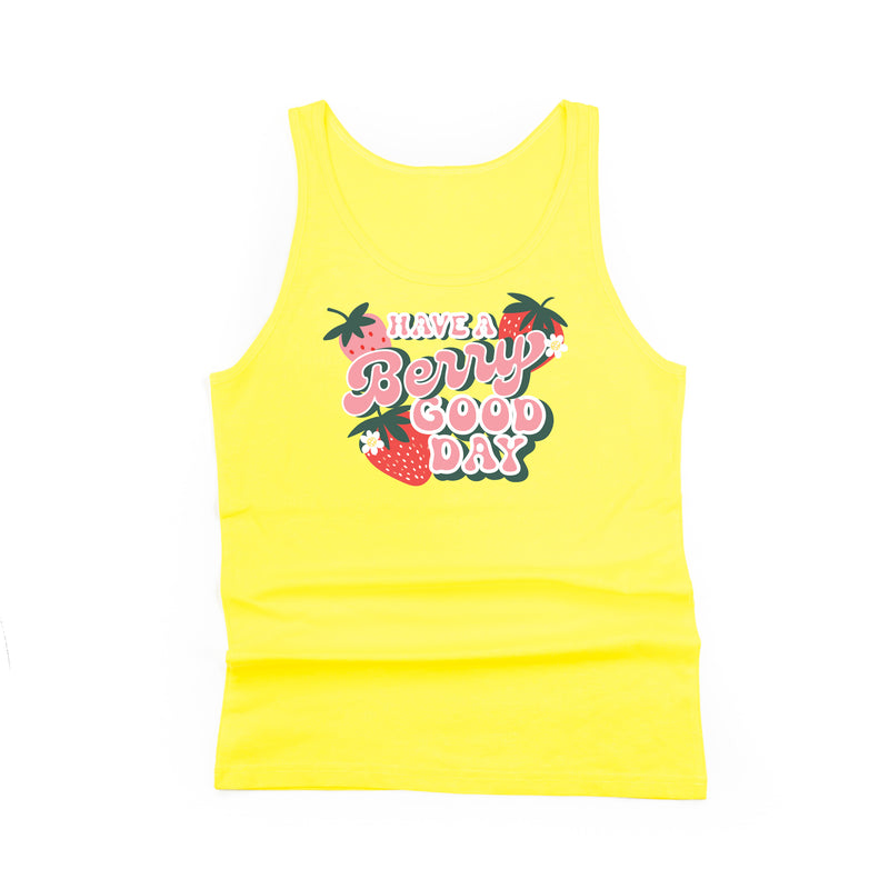 Have a Berry Good Day - Unisex Jersey Tank