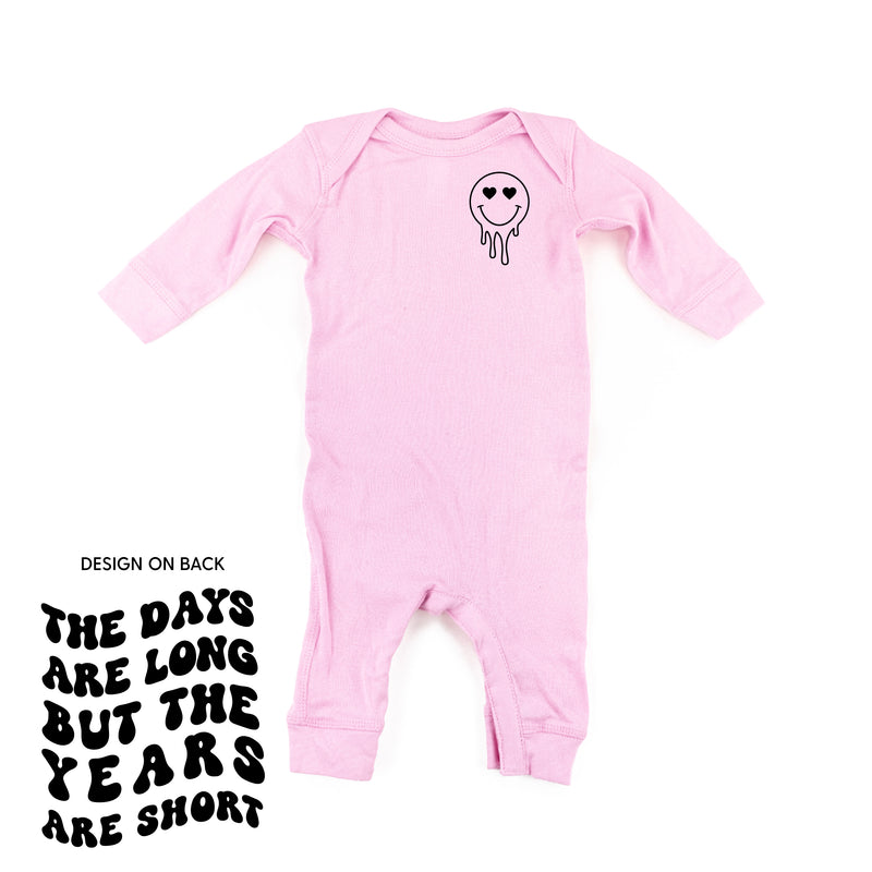 THE DAYS ARE LONG BUT THE YEARS ARE SHORT - (w/ Melty Heart Eyes) - One Piece Baby Sleeper