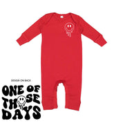 One Of Those Days - (w/ Melty Smiley) - One Piece Baby Sleeper Little Mama Shirt Shop
