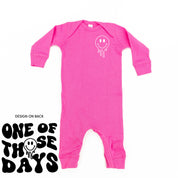 One Of Those Days - (w/ Melty Smiley) - One Piece Baby Sleeper Little Mama Shirt Shop