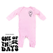 One Of Those Days - (w/ Melty Smiley) - One Piece Baby Sleeper Little Mama Shirt Shop