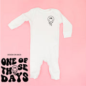 One Of Those Days - (w/ Melty Smiley) - One Piece Baby Sleeper Little Mama Shirt Shop
