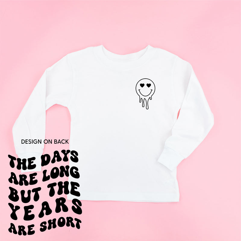 THE DAYS ARE LONG BUT THE YEARS ARE SHORT - (w/ Melty Heart Eyes) - Long Sleeve Child Shirt