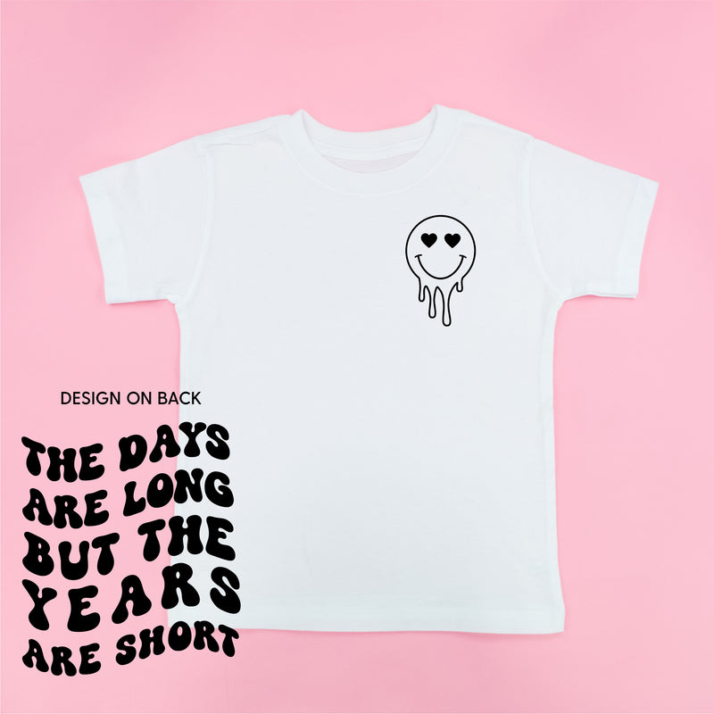 THE DAYS ARE LONG BUT THE YEARS ARE SHORT - (w/ Melty Heart Eyes) - Short Sleeve Child Tee