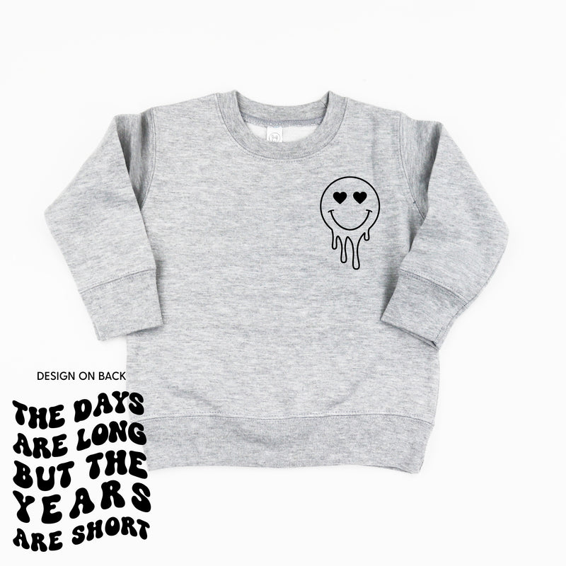 THE DAYS ARE LONG BUT THE YEARS ARE SHORT - (w/ Melty Heart Eyes) - Child Sweater