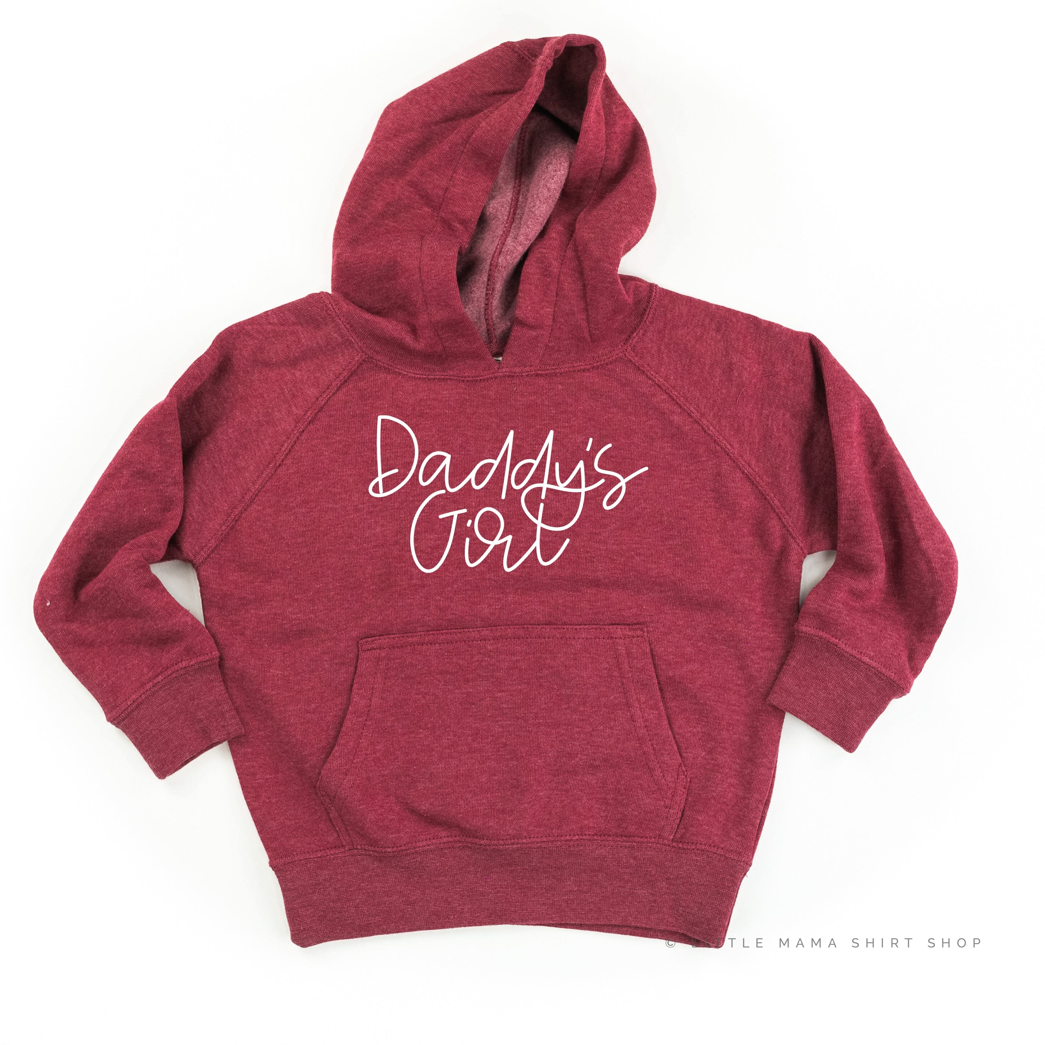 Daddy's Girl - Cursive - Child Hoodie Little Mama Shirt Shop LLC