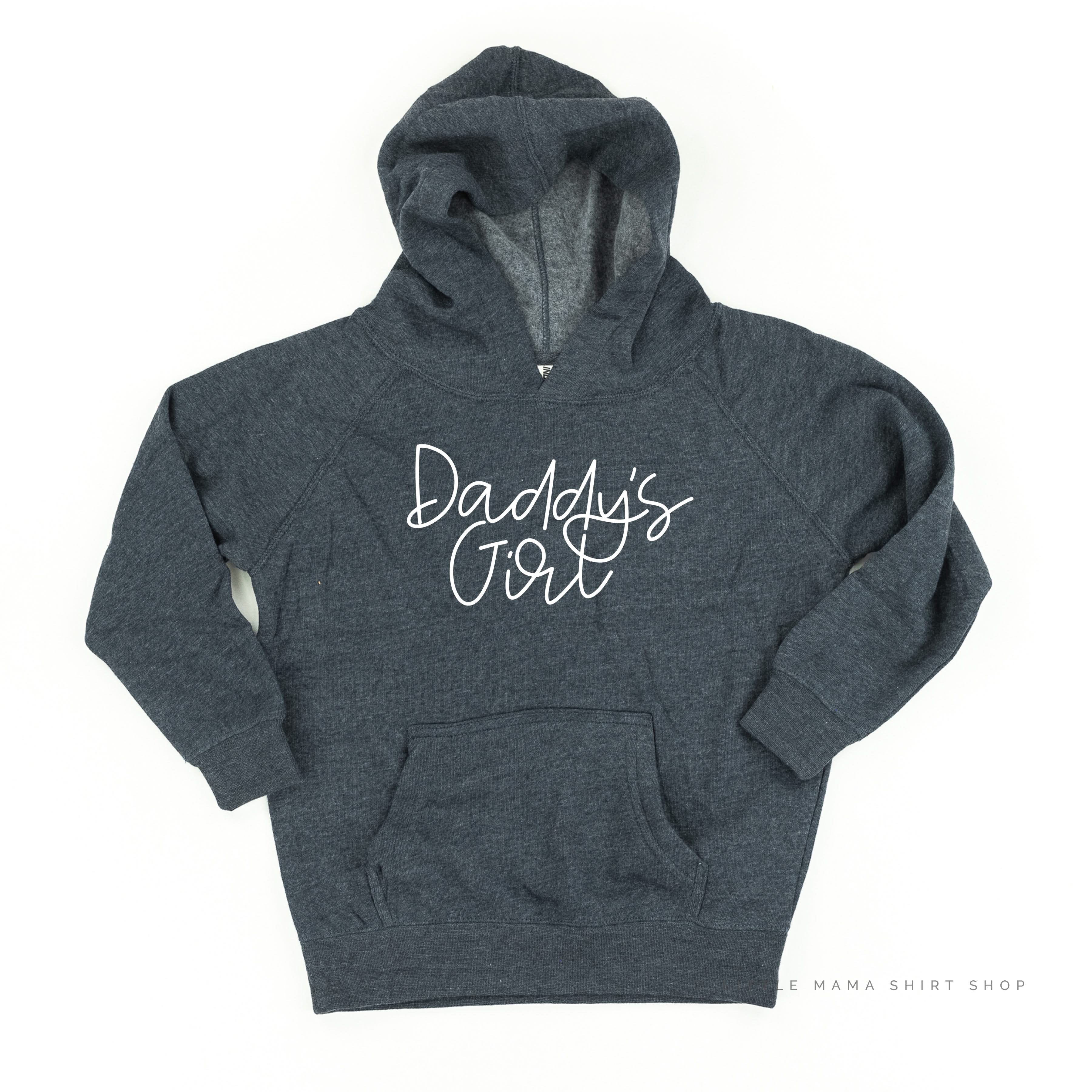 Daddy's Girl - Cursive - Child Hoodie Little Mama Shirt Shop LLC