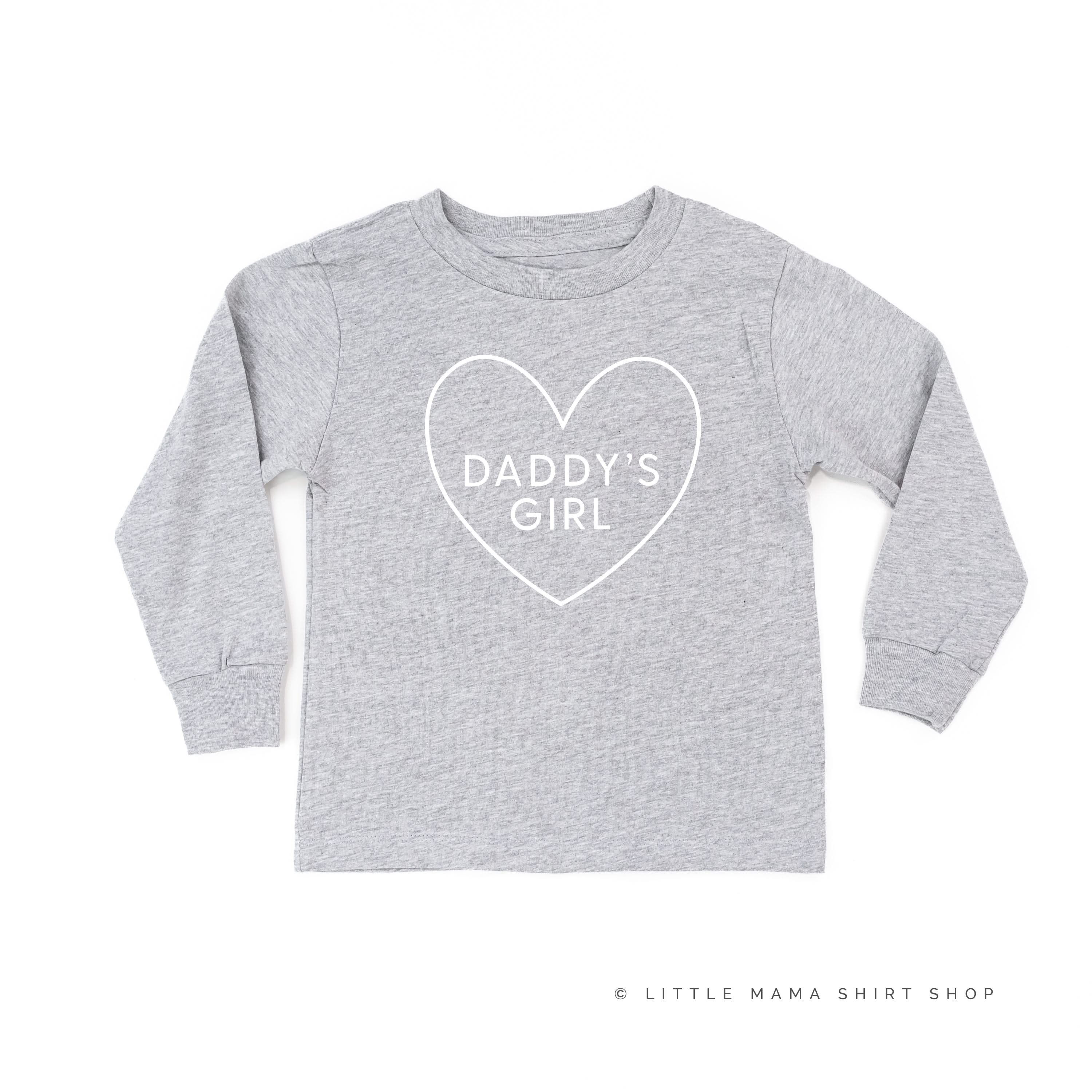 Daddy's Girl (Heart Around) - Child LONG SLEEVE Tee Little Mama Shirt Shop