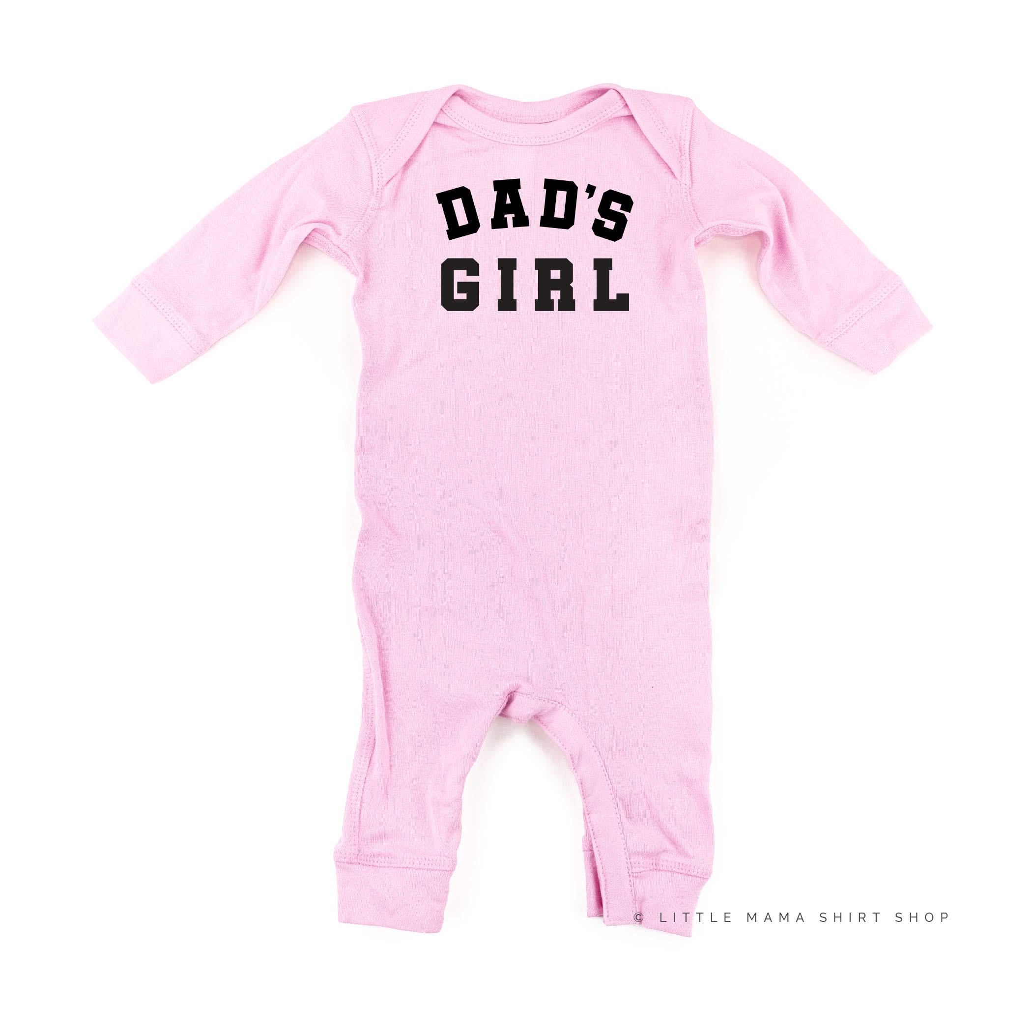 DAD'S GIRL - VARSITY - One Piece Baby Sleeper Little Mama Shirt Shop