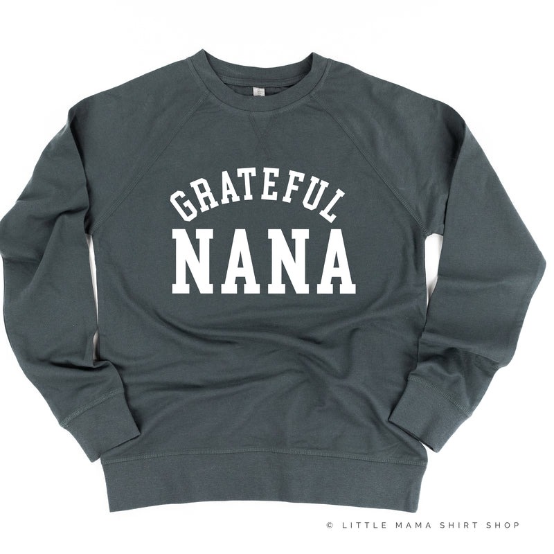 Grateful Nana - (Varsity) - Lightweight Pullover Sweater