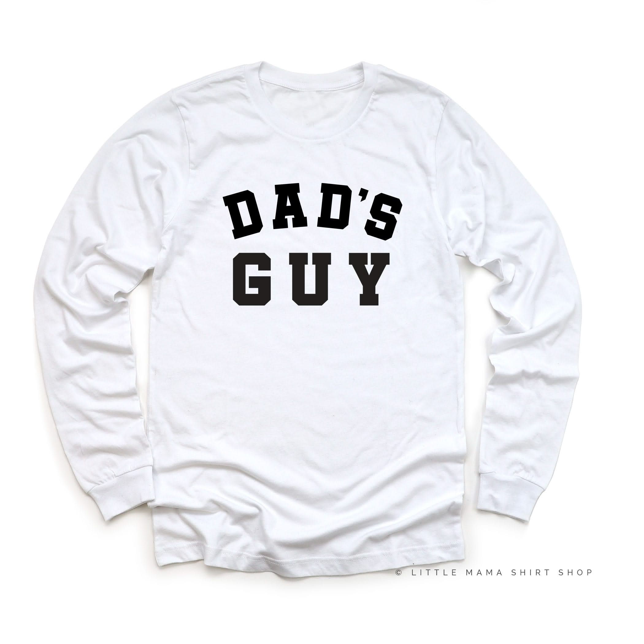 DAD'S GUY - VARSITY - Long Sleeve Child Shirt Little Mama Shirt Shop
