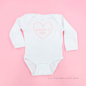 Daddy's Girl (Heart Around) - Child LONG SLEEVE Tee Little Mama Shirt Shop