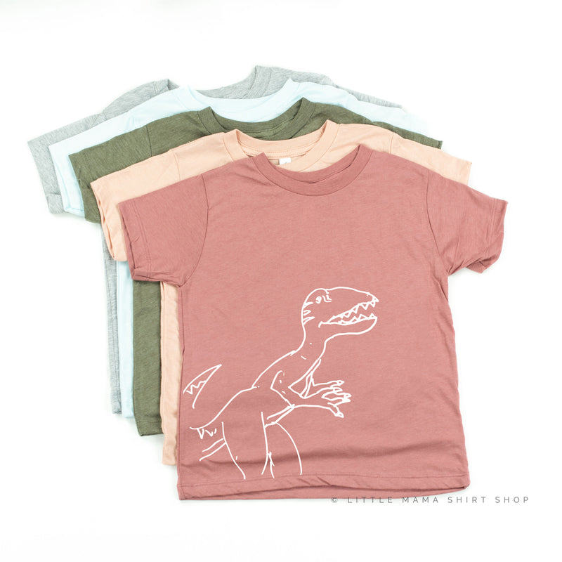 Dinosaur - Roar Means I Love You - Short Sleeve Child Shirt