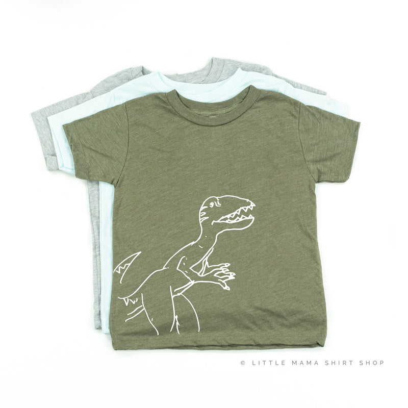 Dinosaur - Roar Means I Love You - Short Sleeve Child Shirt