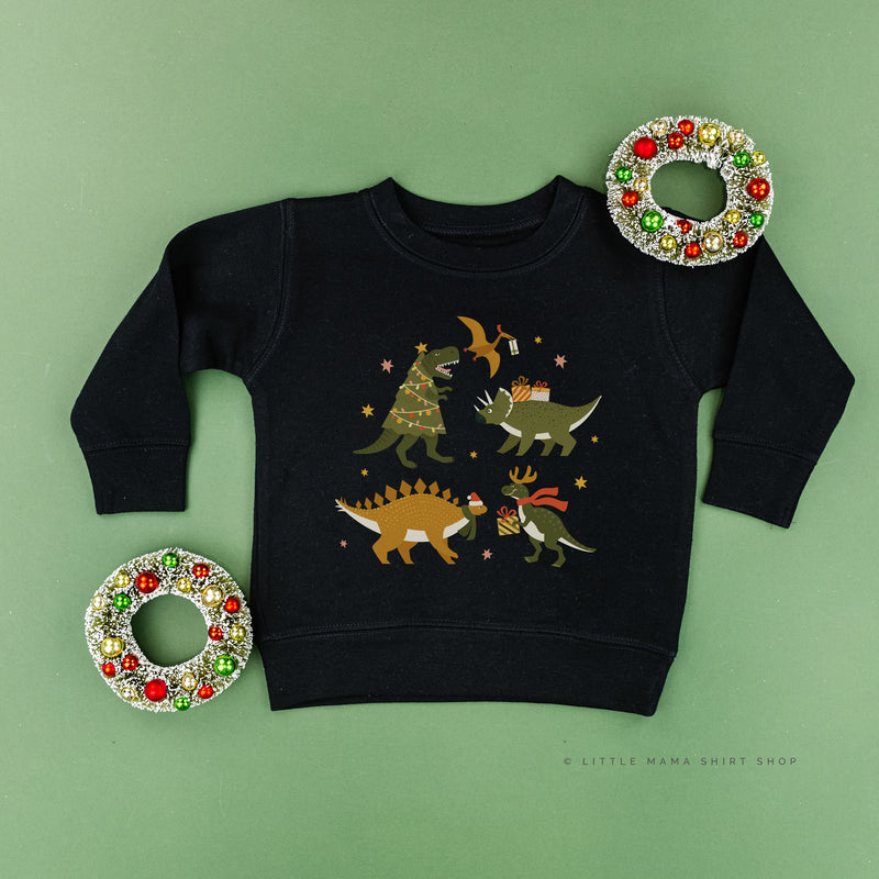 Christmas Dinosaurs - Child Sweater