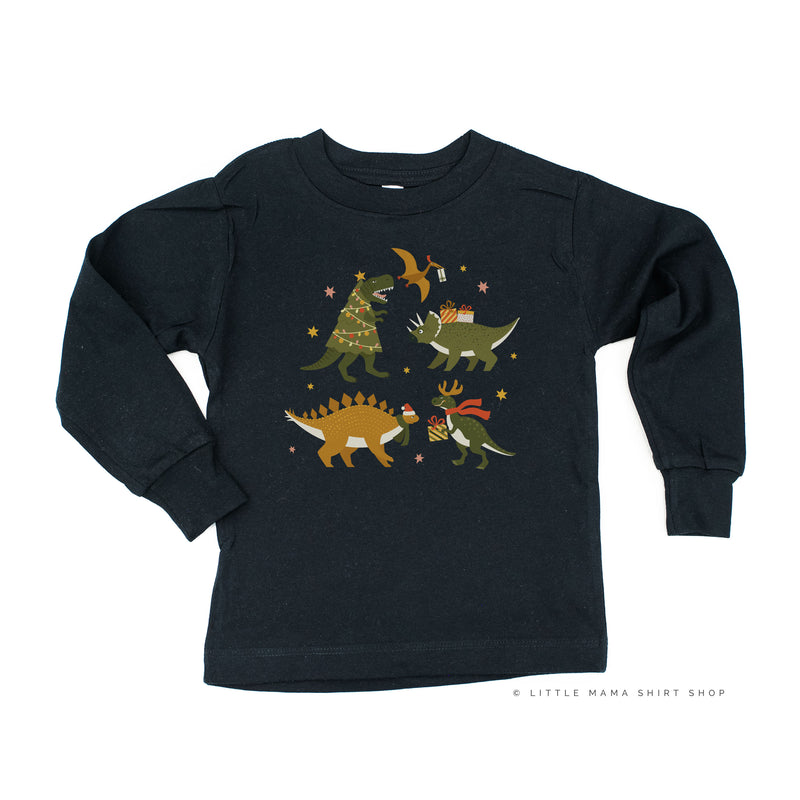 Christmas Dinosaurs - Child LONG SLEEVE Tee