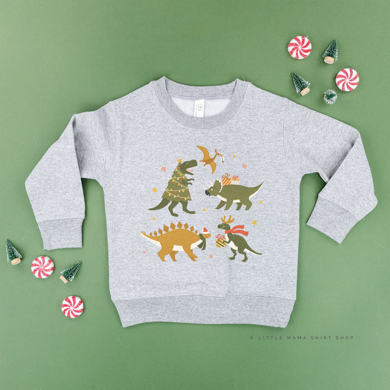 Christmas Dinosaurs - Child Sweater