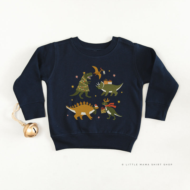 Christmas Dinosaurs - Child Sweater