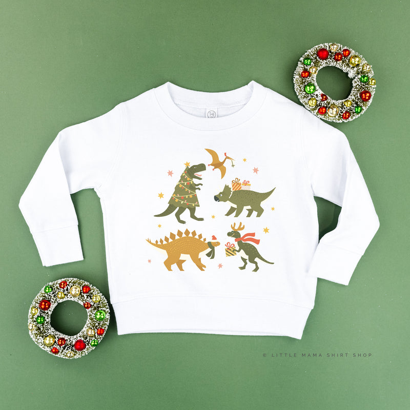 Christmas Dinosaurs - Child Sweater