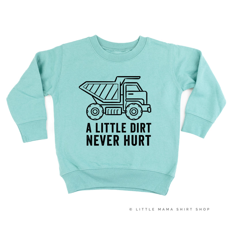 A LITTLE DIRT NEVER HURT - CONSTRUCTION - Child Sweater