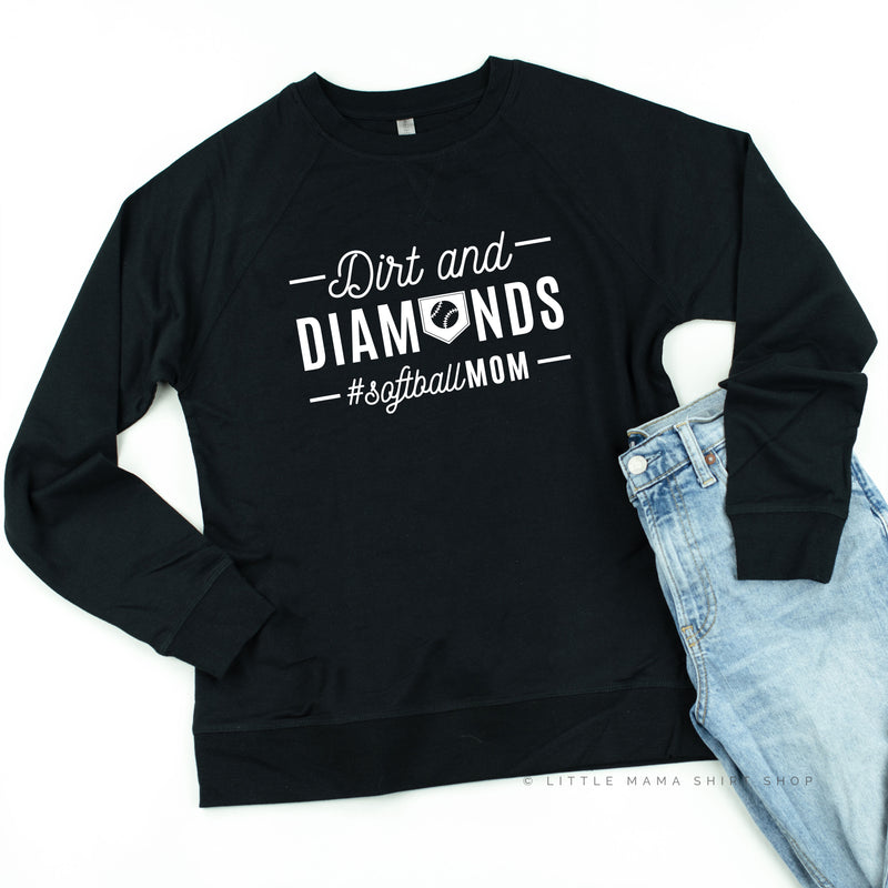 Dirt and Diamonds - Softball Mom - Lightweight Pullover Sweater
