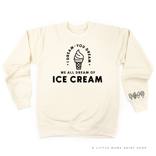 I DREAM OF ICE CREAM - Ice Cream Wrist Detail - Lightweight Pullover Sweater