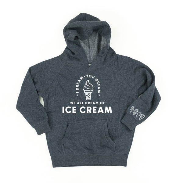 I DREAM OF ICE CREAM - Ice Cream Wrist Detail - Child Hoodie