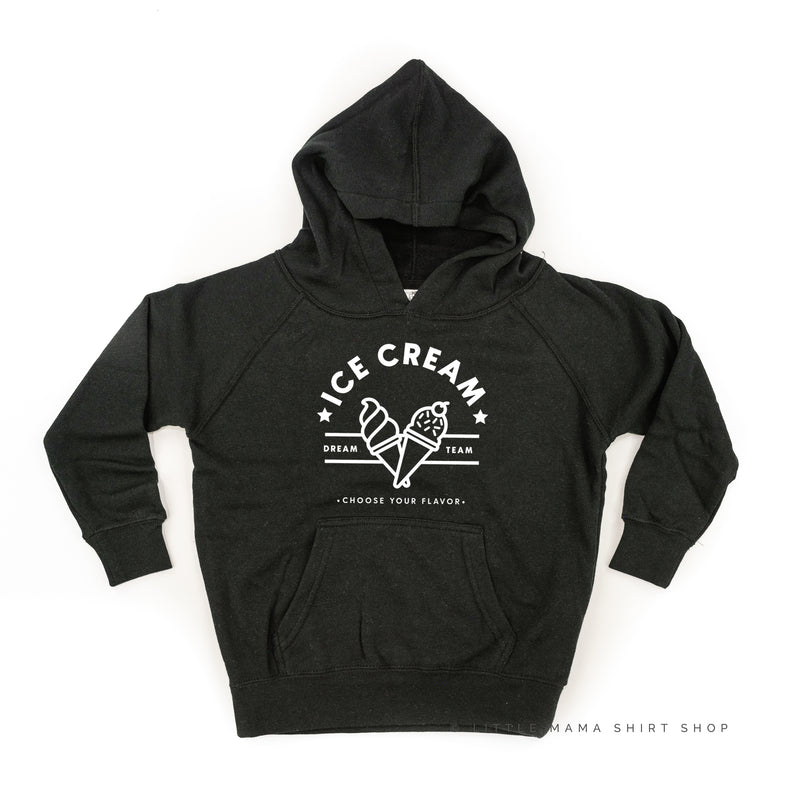 ICE CREAM DREAM TEAM - 5 ACROSS ON BACK - Child Hoodie