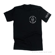 The King of Ice Cream - (Pocket Size) - Ice Cream Sleeve Detail - Unisex Tee