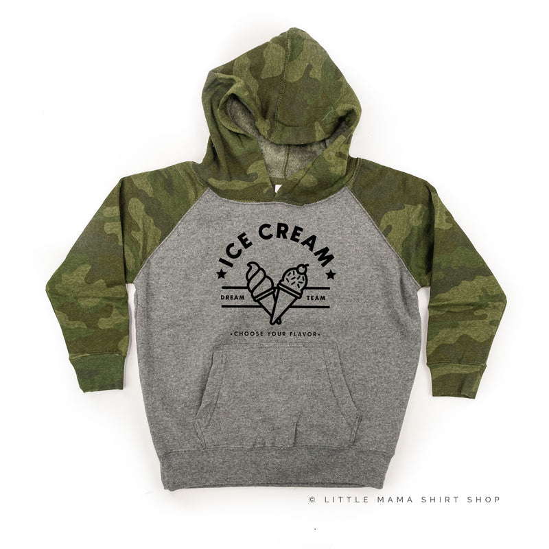 ICE CREAM DREAM TEAM - 5 ACROSS ON BACK - Child Hoodie